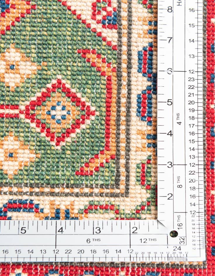 Detail image of  6' x 9'  Hand Knotted Kazak Rug