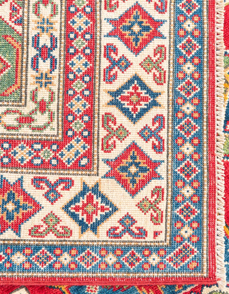 Detail image of  6' x 9'  Hand Knotted Kazak Rug