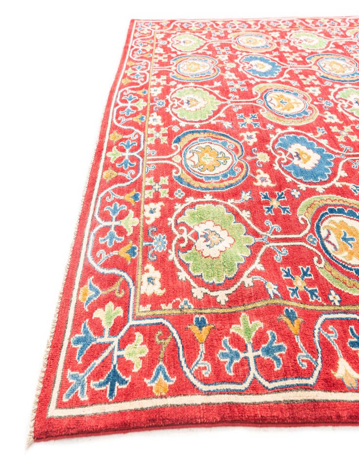 Detail image of  6' 8 x 10' 4  Hand Knotted Kazak Rug