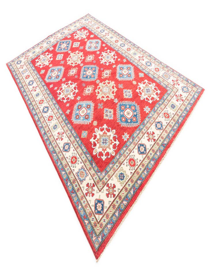 Detail image of  6' 7 x 9' 2  Hand Knotted Kazak Rug