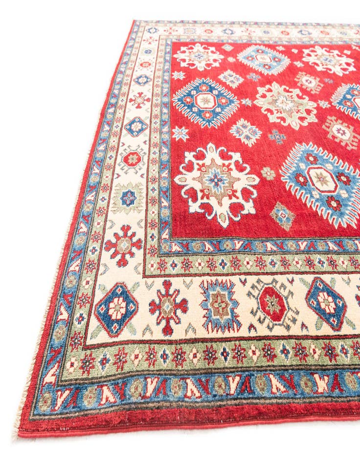 Detail image of  6' 7 x 9' 2  Hand Knotted Kazak Rug