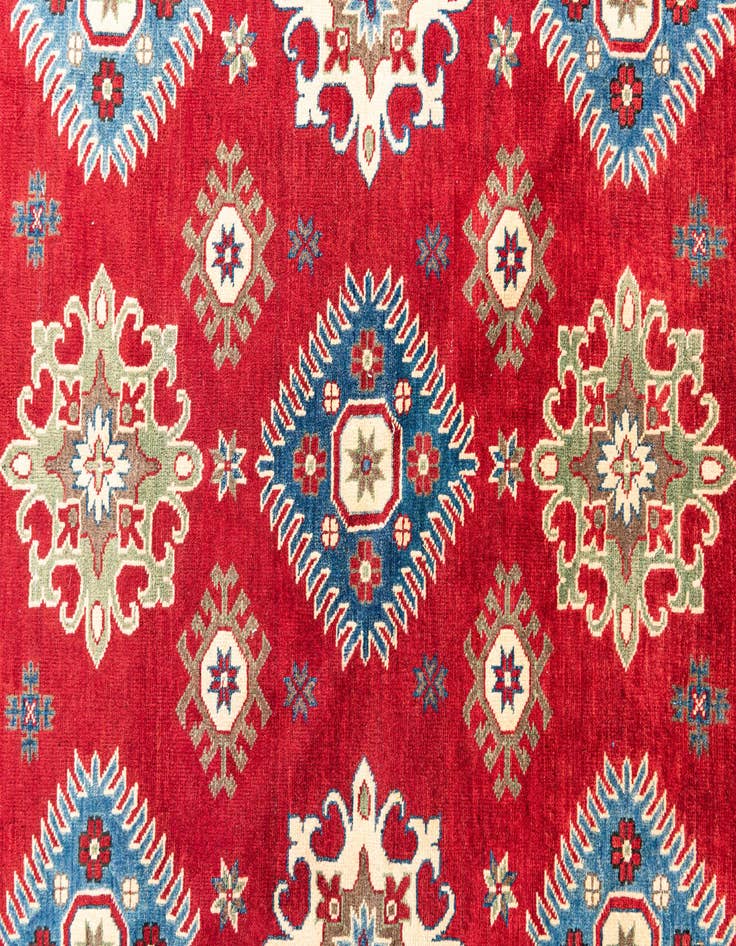 Detail image of  6' 7 x 9' 2  Hand Knotted Kazak Rug
