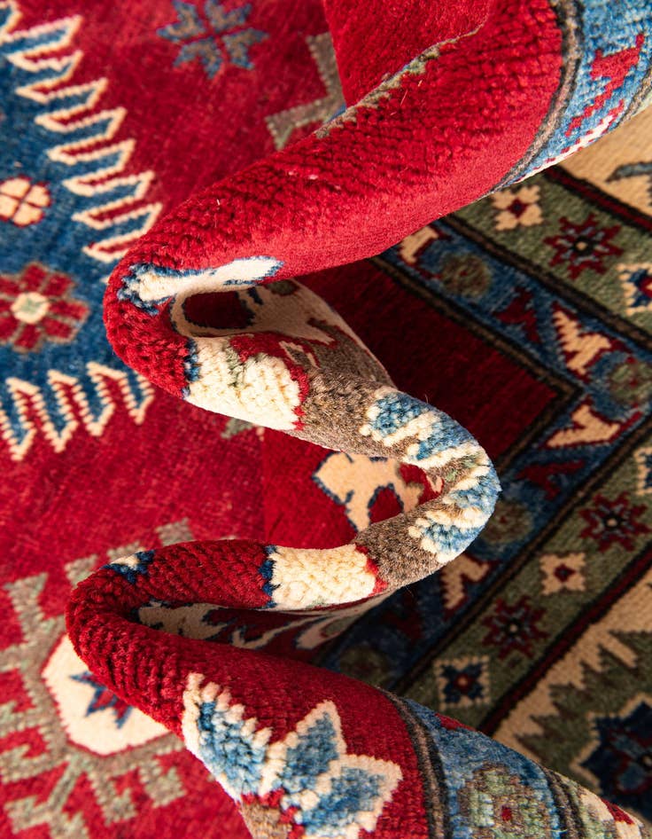 Detail image of  6' 7 x 9' 2  Hand Knotted Kazak Rug