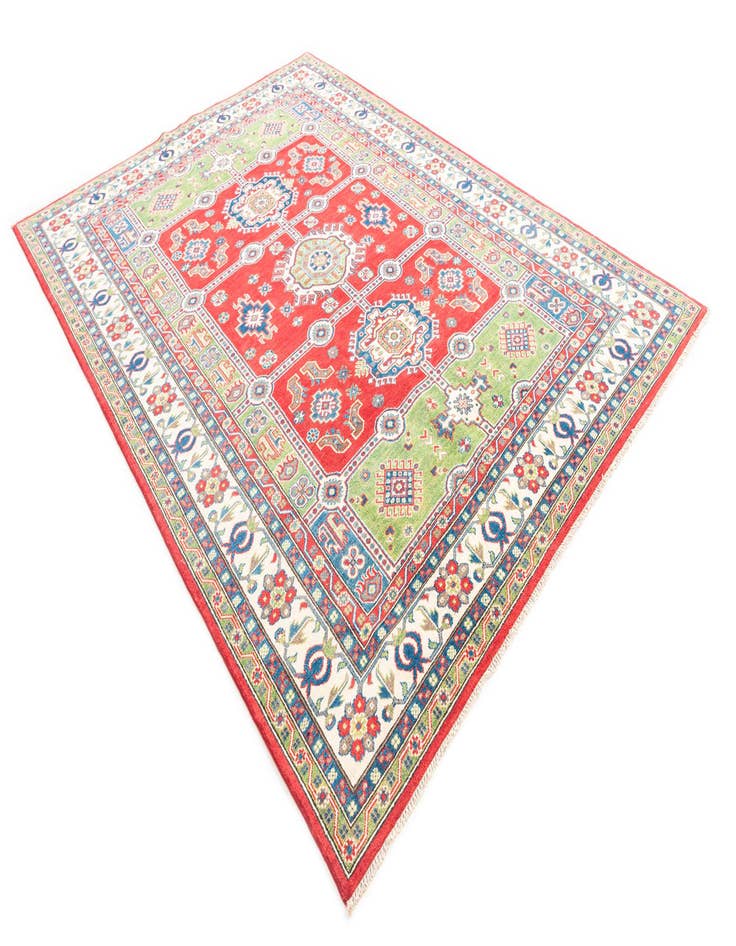 Detail image of  6' 9 x 9' 6  Hand Knotted Kazak Rug