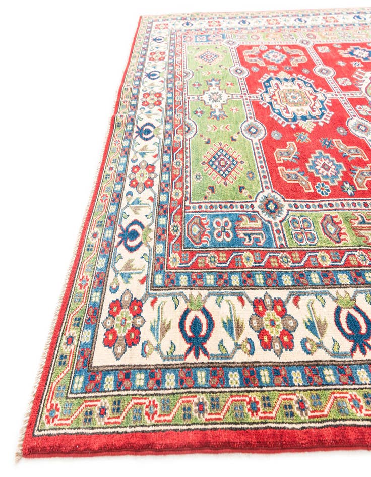 Detail image of  6' 9 x 9' 6  Hand Knotted Kazak Rug