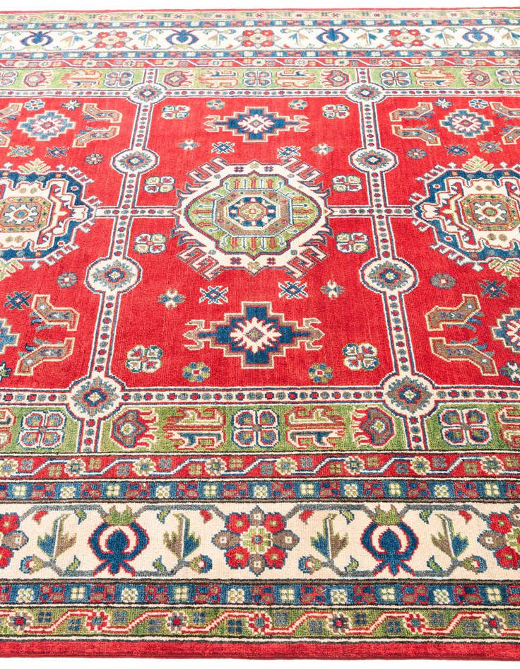 Detail image of  6' 9 x 9' 6  Hand Knotted Kazak Rug