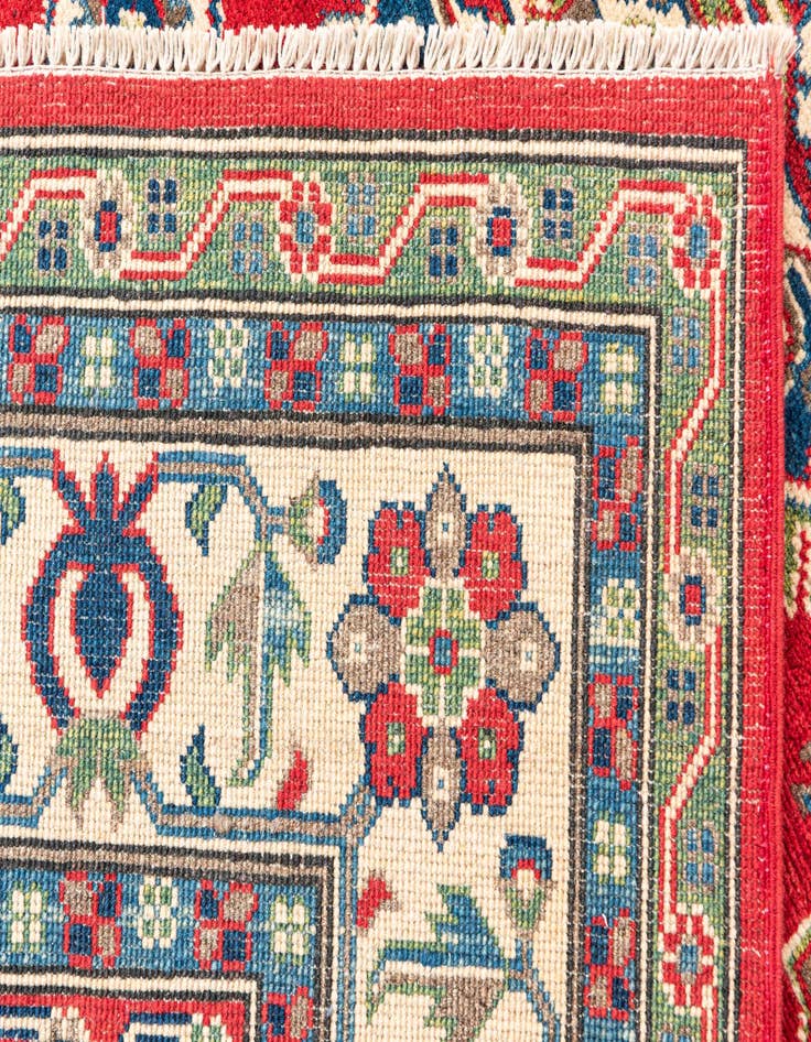 Detail image of  6' 9 x 9' 6  Hand Knotted Kazak Rug