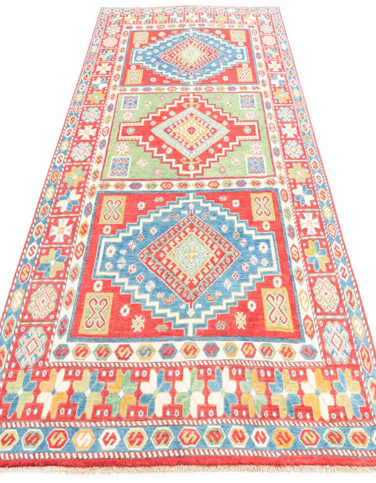 Detail image of  6' 2 x 9' 6  Hand Knotted Kazak Rug