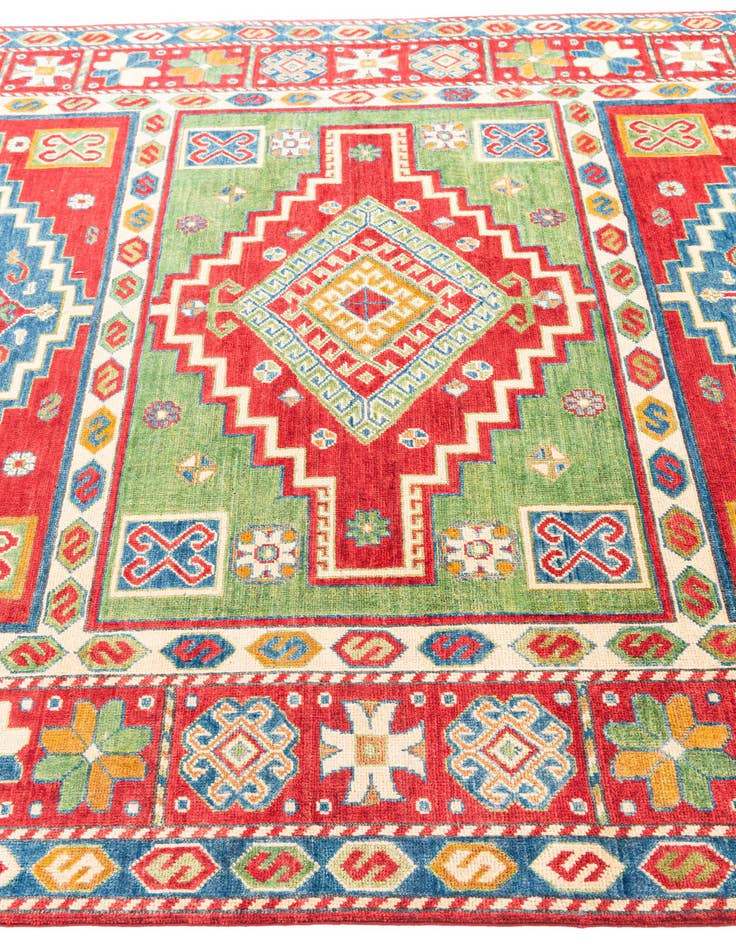 Detail image of  6' 2 x 9' 6  Hand Knotted Kazak Rug