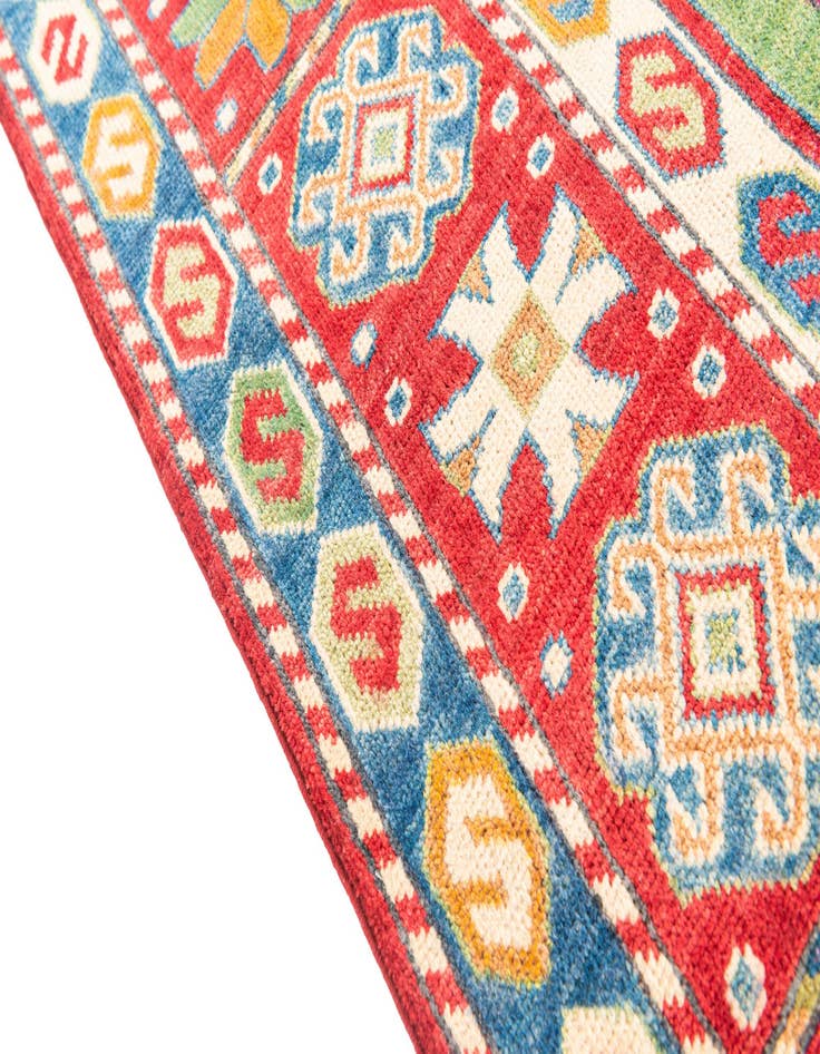 Detail image of  6' 2 x 9' 6  Hand Knotted Kazak Rug