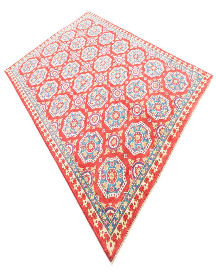 Detail image of  6' 8 x 9' 9  Hand Knotted Kazak Rug