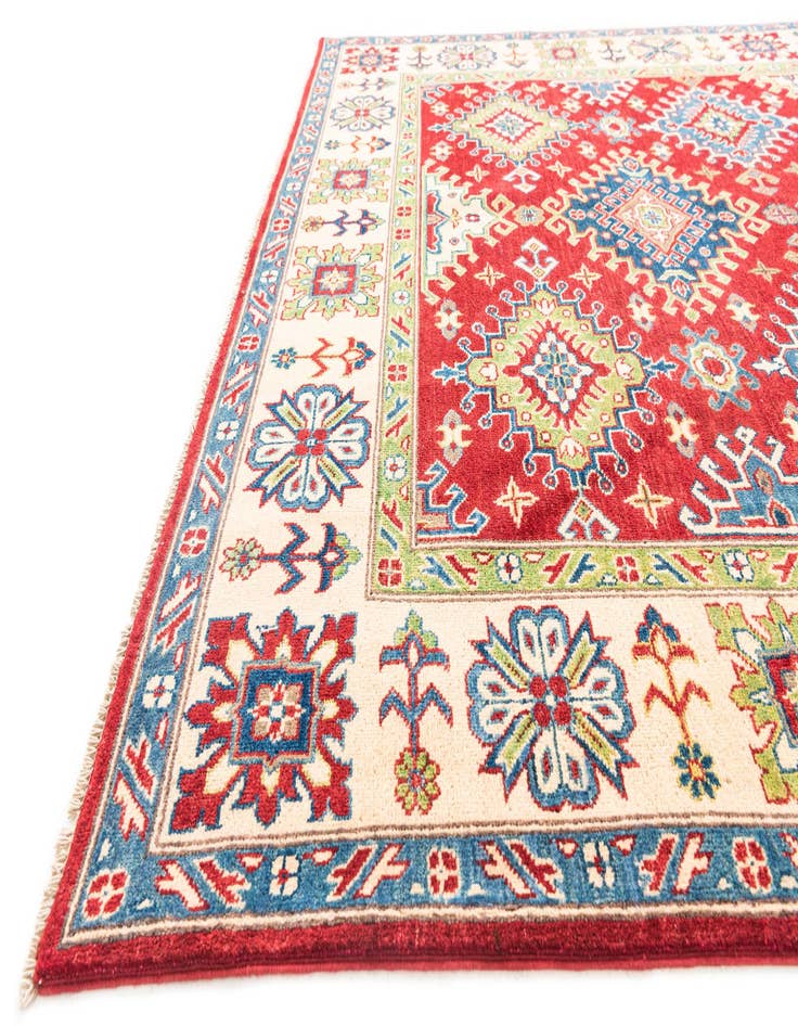 Detail image of  6' 7 x 10'  Hand Knotted Kazak Rug