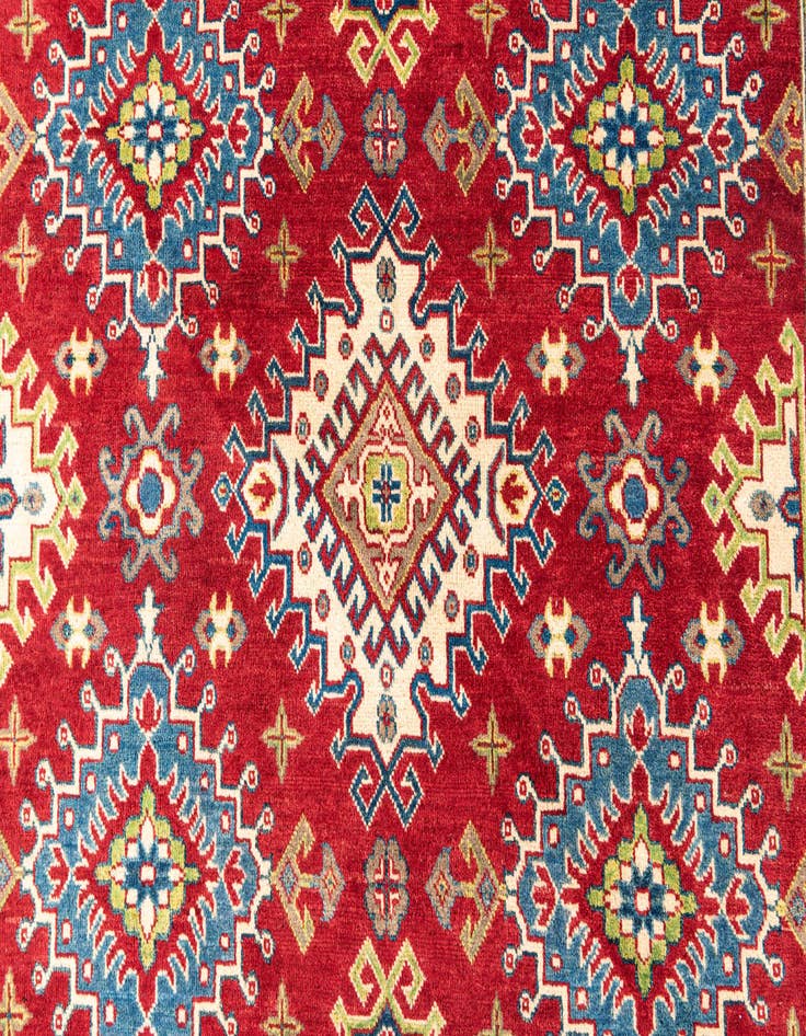 Detail image of  6' 7 x 10'  Hand Knotted Kazak Rug