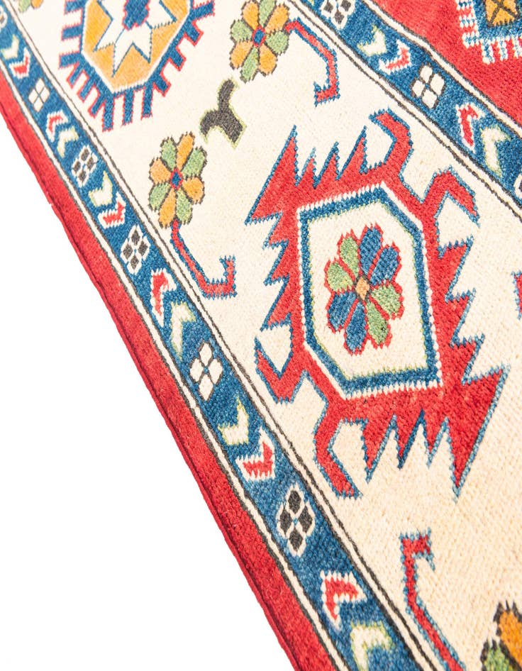 Detail image of  5' 10 x 9' 5  Hand Knotted Kazak Rug