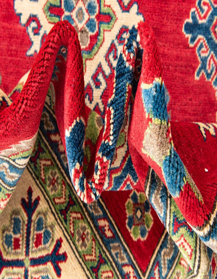 Detail image of  6' 5 x 9' 5  Hand Knotted Kazak Rug