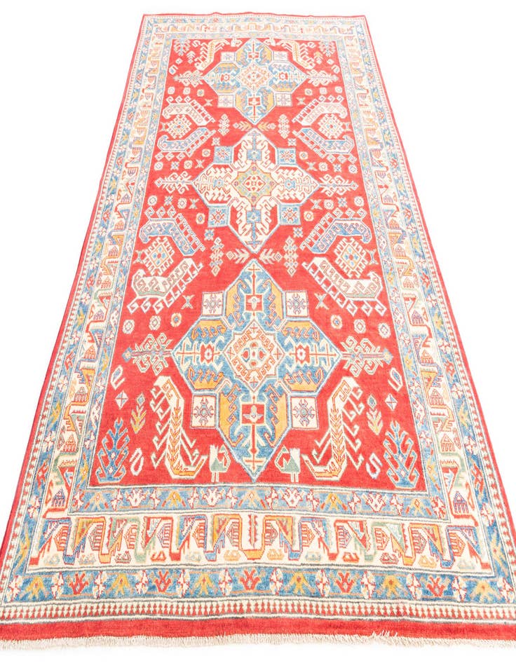 Detail image of  6' x 9' 4  Hand Knotted Kazak Rug