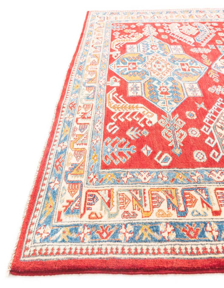 Detail image of  6' x 9' 4  Hand Knotted Kazak Rug