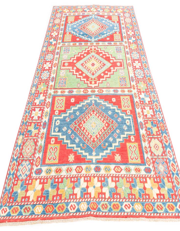 Detail image of  5' 9 x 9' 2  Hand Knotted Kazak Rug