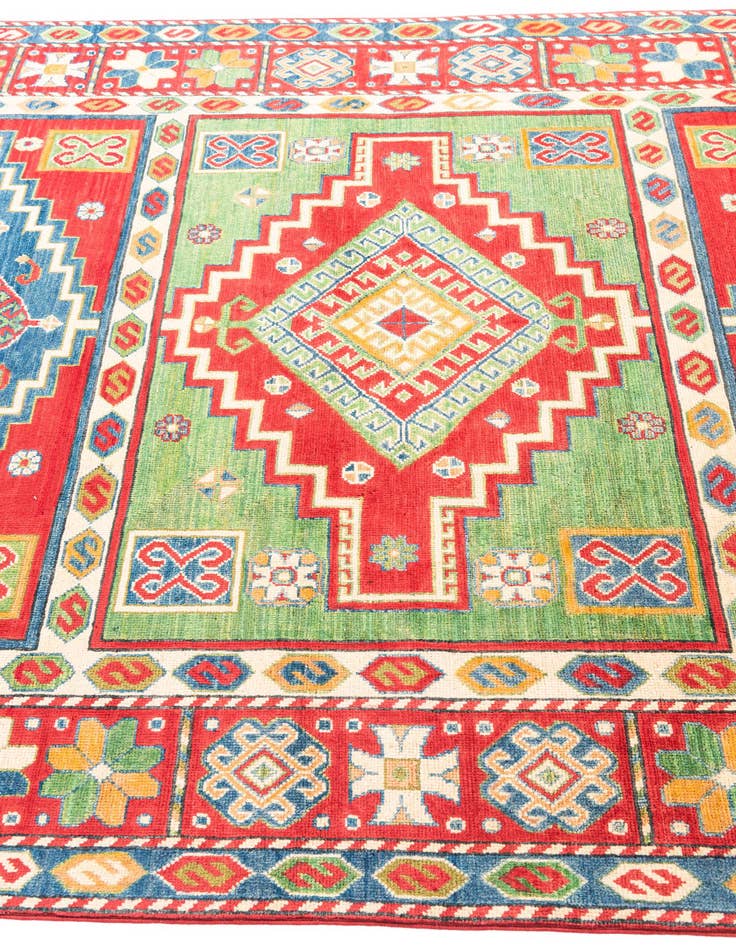Detail image of  5' 9 x 9' 2  Hand Knotted Kazak Rug