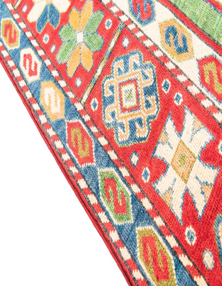 Detail image of  5' 9 x 9' 2  Hand Knotted Kazak Rug