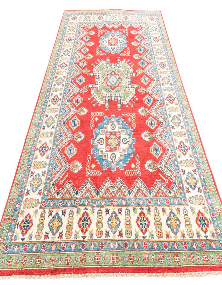 Detail image of  6' 7 x 9'  Hand Knotted Kazak Rug