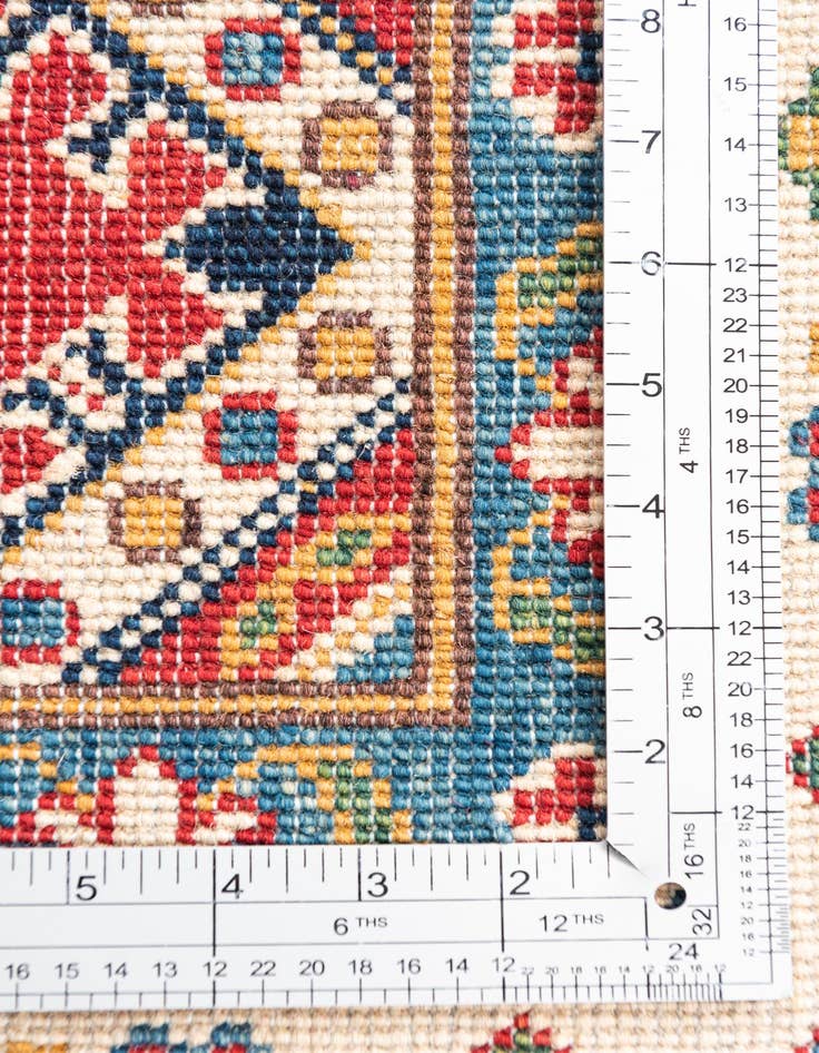 Detail image of  6' 7 x 9'  Hand Knotted Kazak Rug