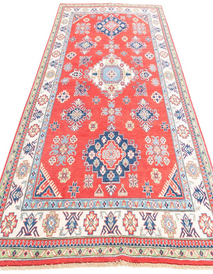 Detail image of  6' 8 x 10'  Hand Knotted Kazak Rug