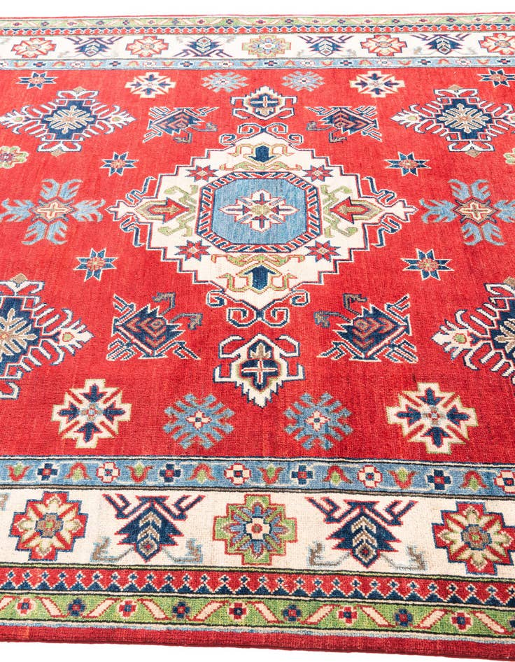 Detail image of  6' 8 x 10'  Hand Knotted Kazak Rug