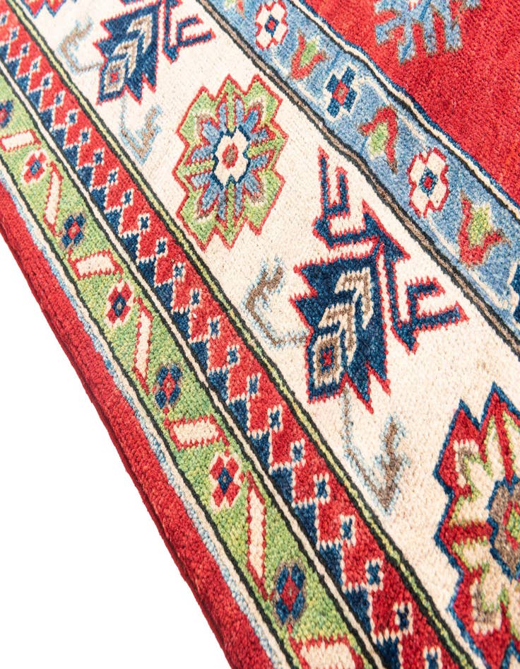 Detail image of  6' 8 x 10'  Hand Knotted Kazak Rug