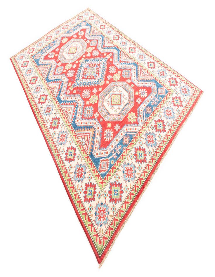 Detail image of  6' x 9' 2  Hand Knotted Kazak Rug