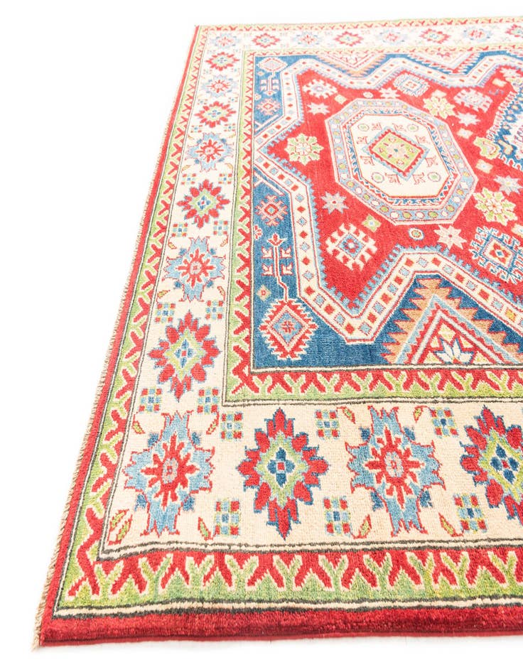 Detail image of  6' x 9' 2  Hand Knotted Kazak Rug