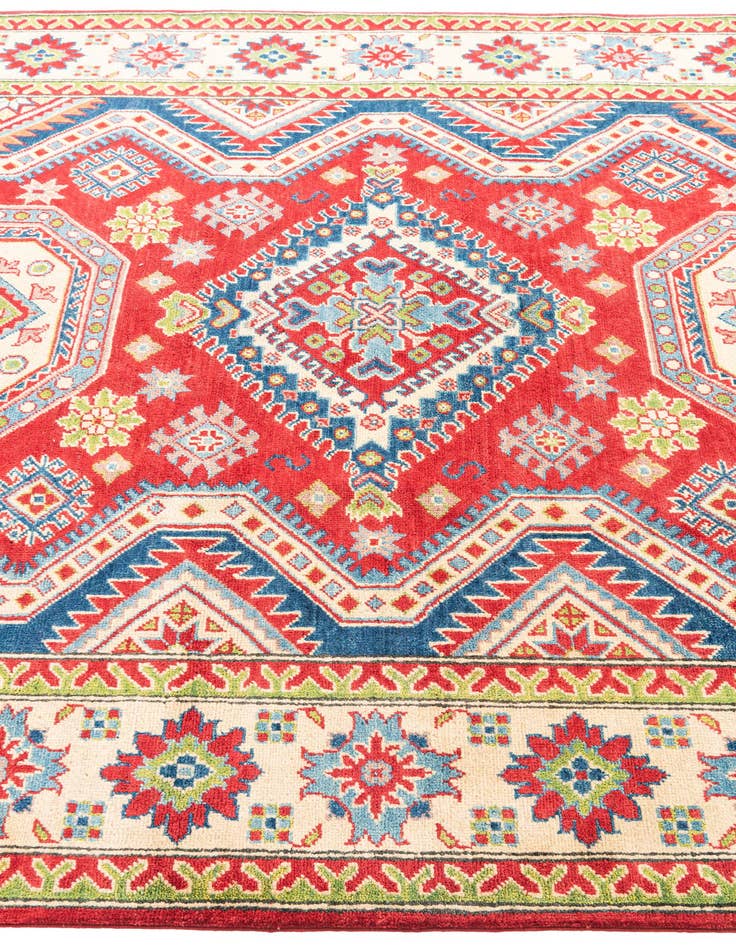 Detail image of  6' x 9' 2  Hand Knotted Kazak Rug