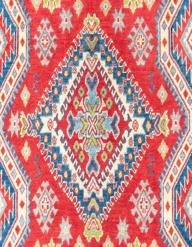 Detail image of  6' x 9' 2  Hand Knotted Kazak Rug