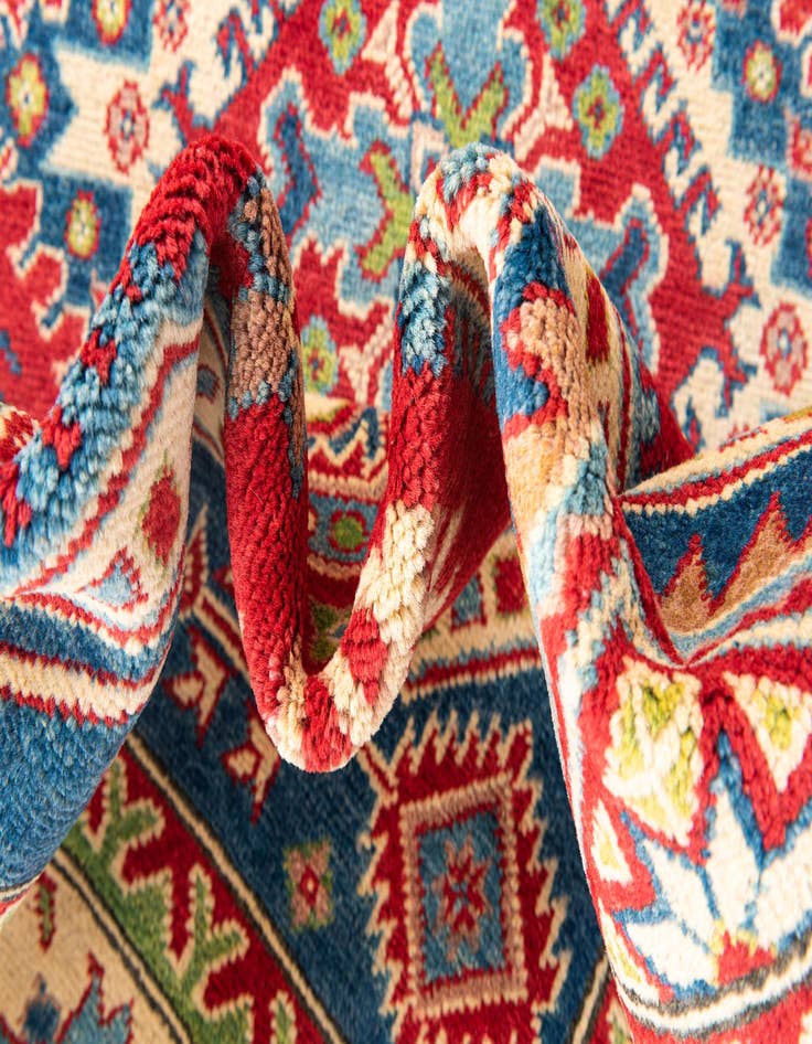Detail image of  6' x 9' 2  Hand Knotted Kazak Rug