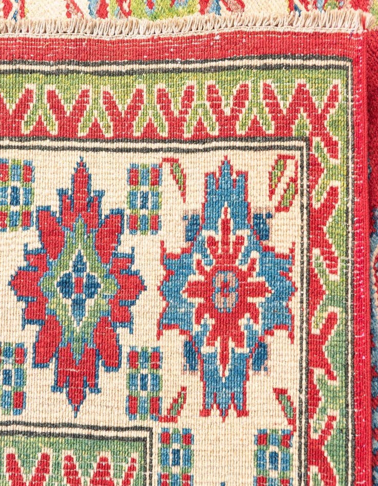 Detail image of  6' x 9' 2  Hand Knotted Kazak Rug