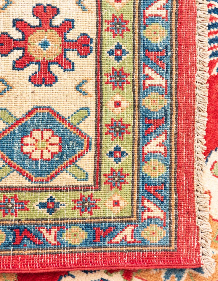 Detail image of  6' 9 x 9' 5  Hand Knotted Kazak Rug