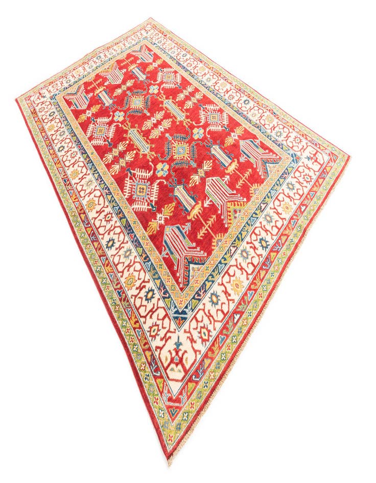 Detail image of  6' 5 x 9' 8  Hand Knotted Kazak Rug