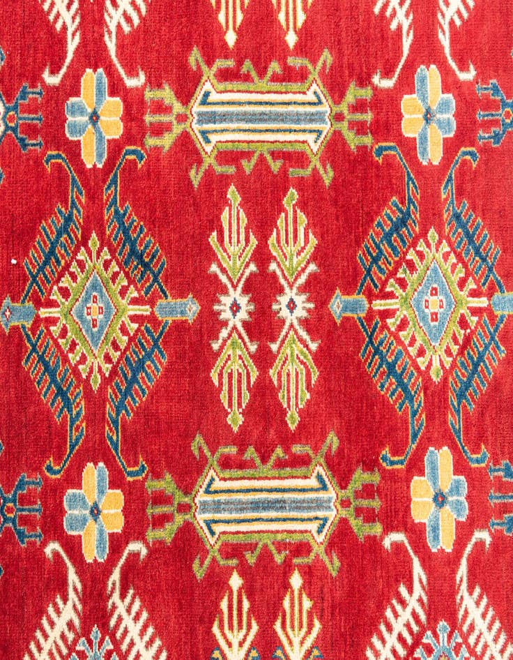 Detail image of  6' 5 x 9' 8  Hand Knotted Kazak Rug