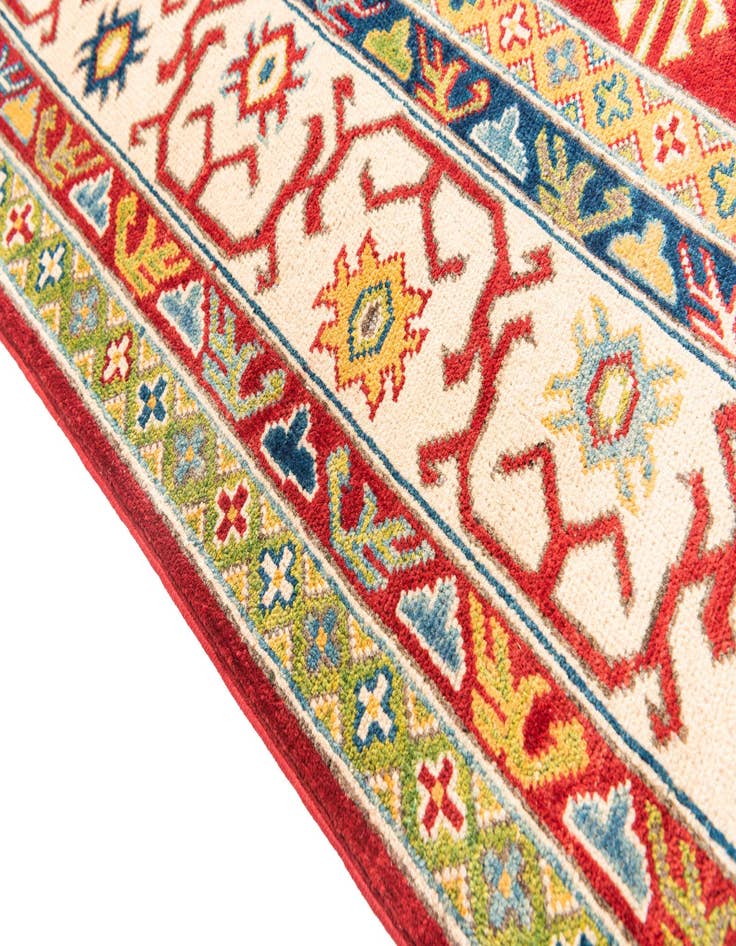 Detail image of  6' 5 x 9' 8  Hand Knotted Kazak Rug