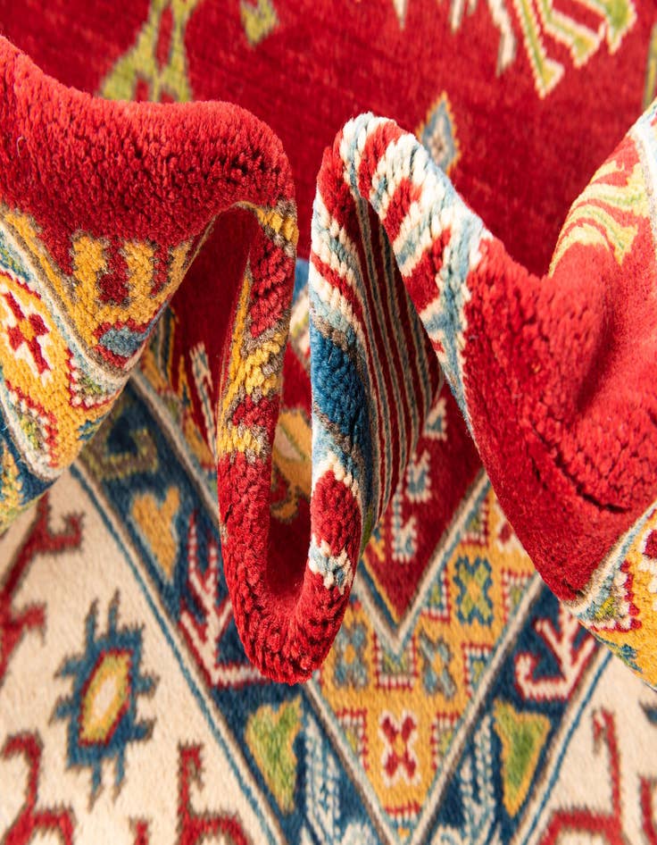 Detail image of  6' 5 x 9' 8  Hand Knotted Kazak Rug