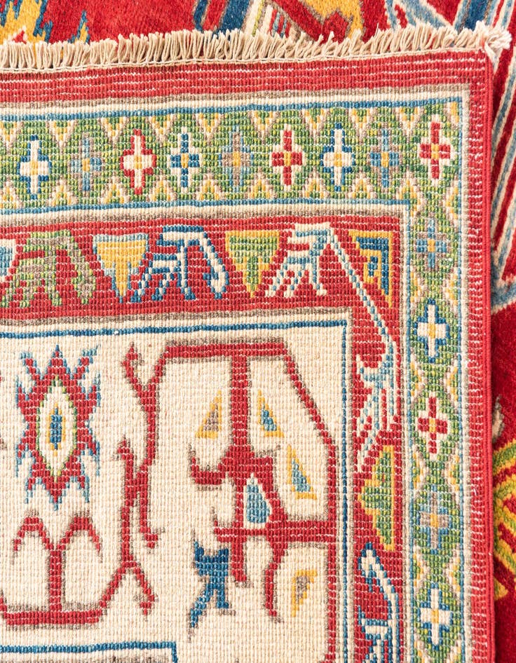 Detail image of  6' 5 x 9' 8  Hand Knotted Kazak Rug