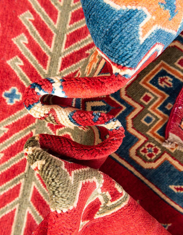 Detail image of  6' 8 x 9' 10  Hand Knotted Kazak Rug