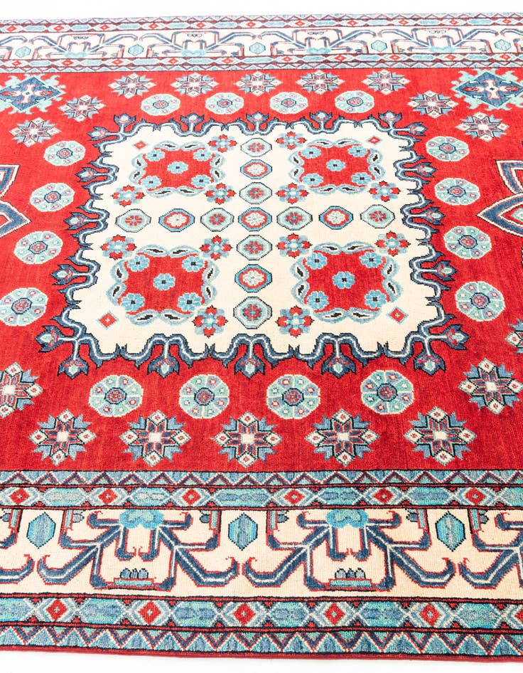 Detail image of  6' 10 x 9' 9  Hand Knotted Kazak Rug