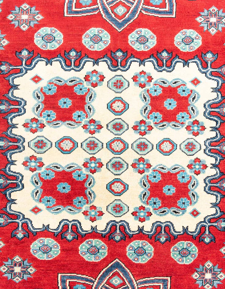 Detail image of  6' 10 x 9' 9  Hand Knotted Kazak Rug