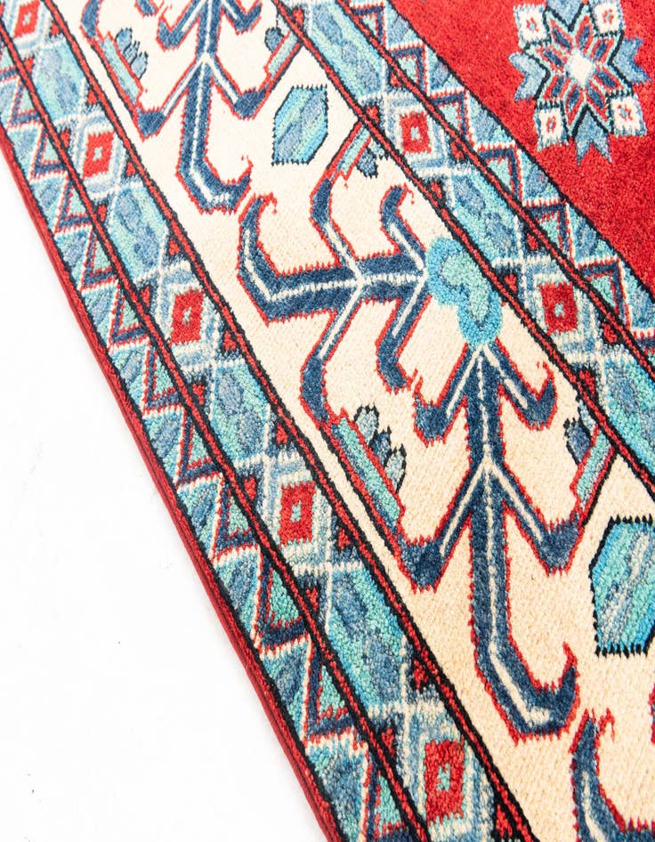 Detail image of  6' 10 x 9' 9  Hand Knotted Kazak Rug