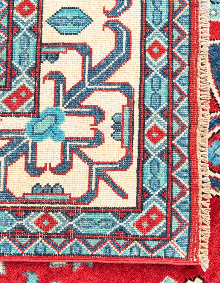 Detail image of  6' 10 x 9' 9  Hand Knotted Kazak Rug