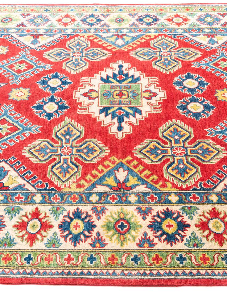 Detail image of  5' 10 x 9' 2  Hand Knotted Kazak Rug