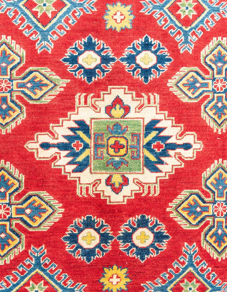 Detail image of  5' 10 x 9' 2  Hand Knotted Kazak Rug