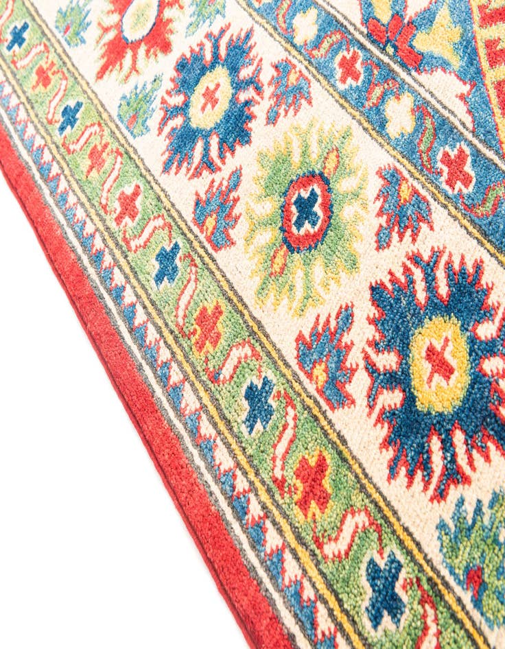 Detail image of  5' 10 x 9' 2  Hand Knotted Kazak Rug