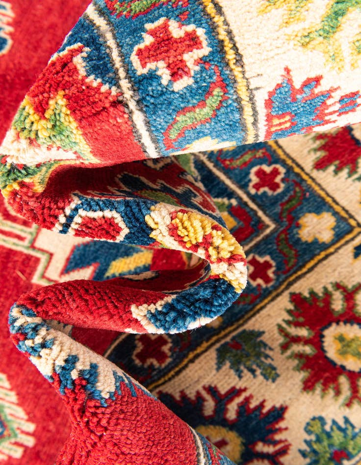 Detail image of  5' 10 x 9' 2  Hand Knotted Kazak Rug